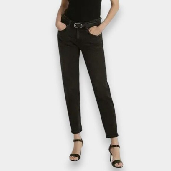 Lauren Ralph Lauren Denim - Lauren Ralph Lauren Relaxed Tapered Ankle Jeans Empire Black Wash NWT